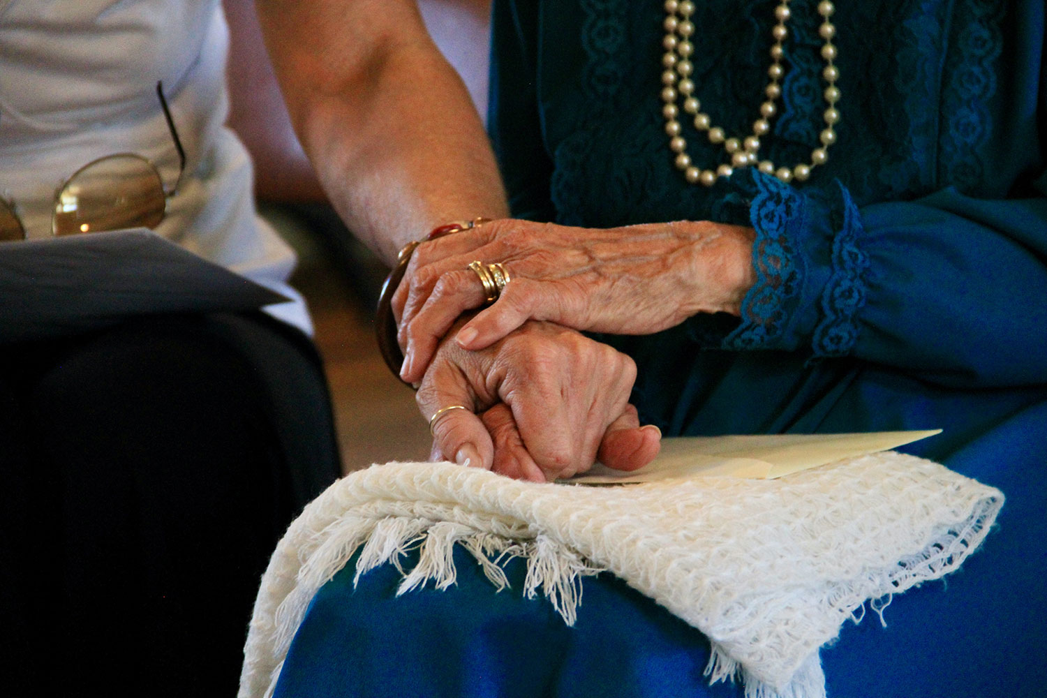 caregiver hands