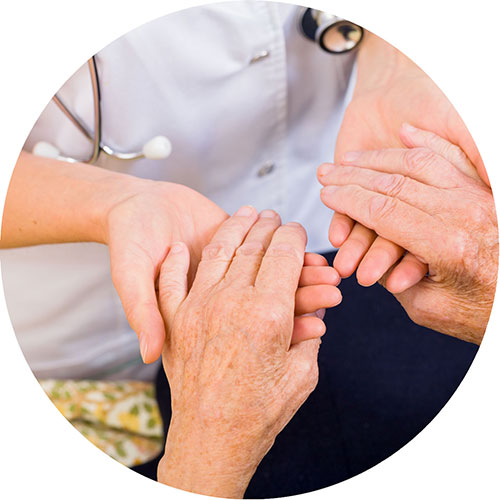 Senior couple living independently with medical alert system
